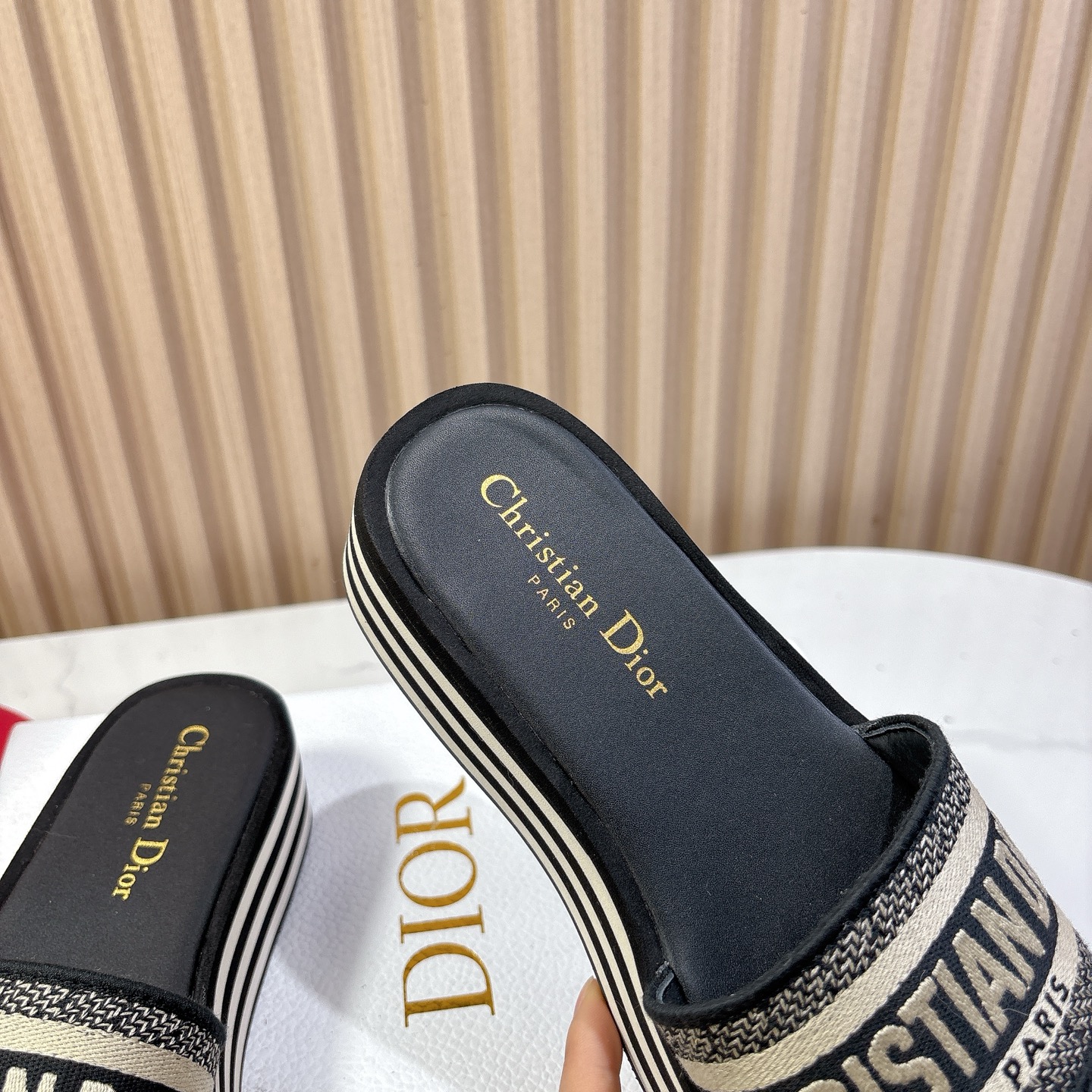 Cheap Dior Slippers For Men in 234550, $55 USD- [IB234550] - Replica Dior Slippers For Men