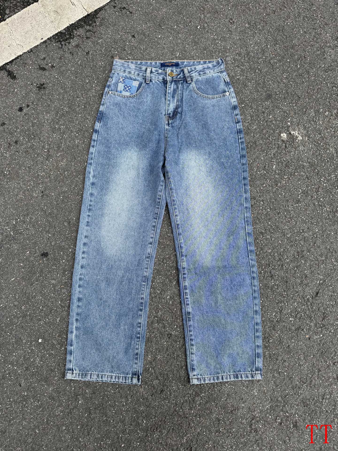 Cheap Louis Vuitton Jeans for Men in 234719, $65 USD- [IB234719] - Replica Louis Vuitton Jeans for Men