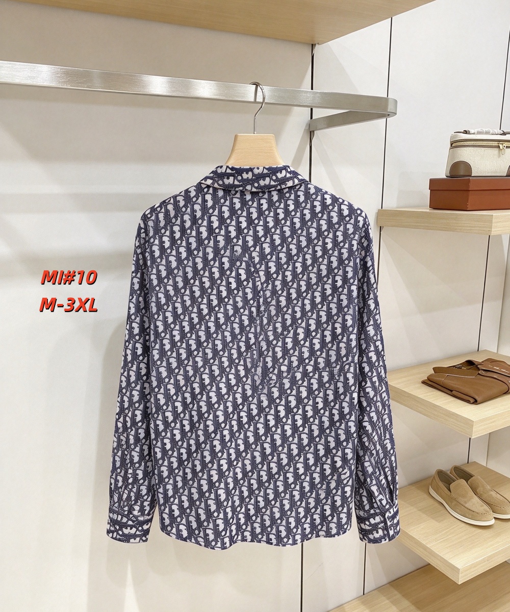 Cheap Dior Long Sleeve Polo Shirts for Men in 235026, $40 USD- [IB235026] - Replica Dior Long Sleeve Polo Shirts for Men