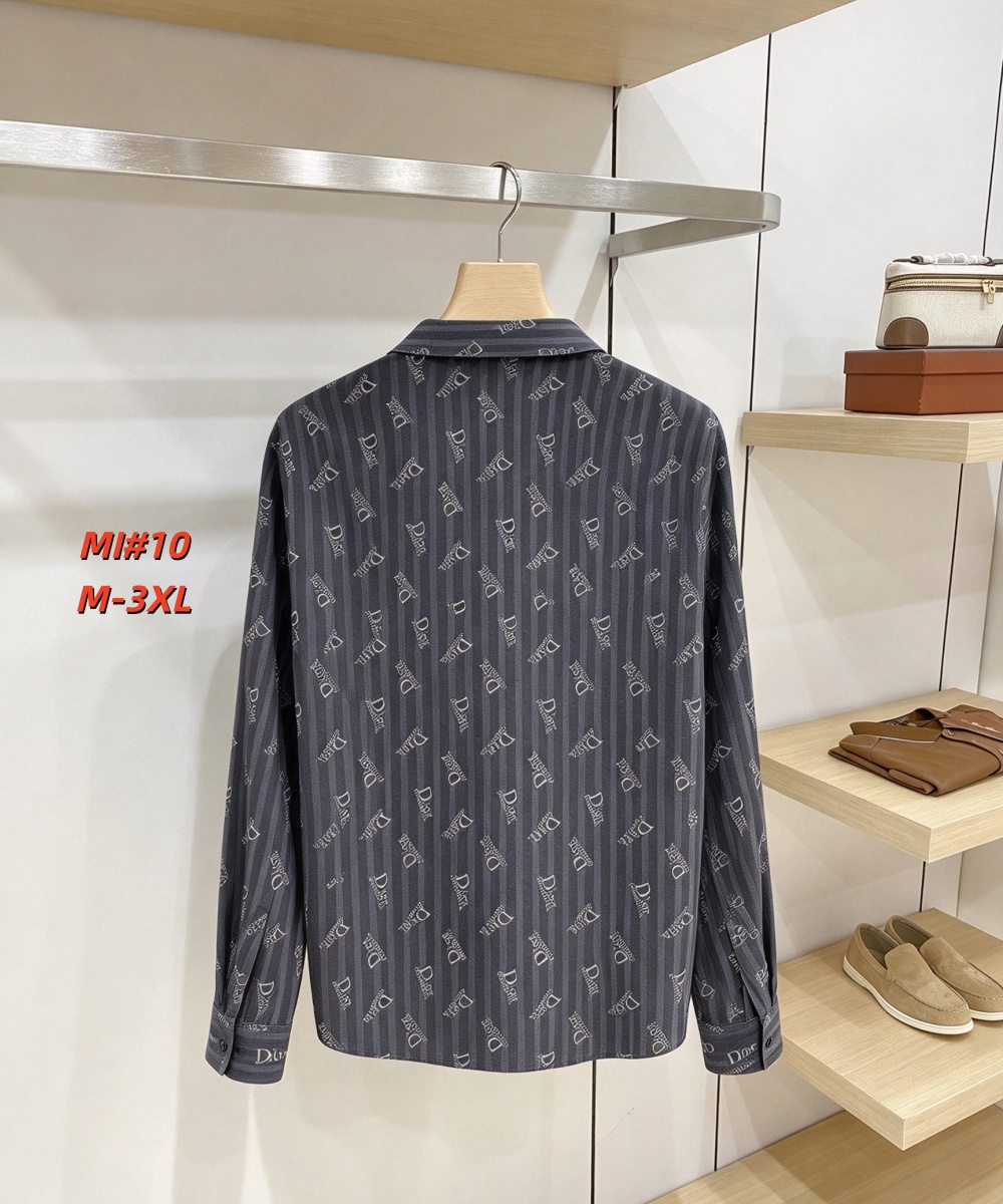 Cheap Dior Long Sleeve Polo Shirts for Men in 235038, $40 USD- [IB235038] - Replica Dior Long Sleeve Polo Shirts for Men
