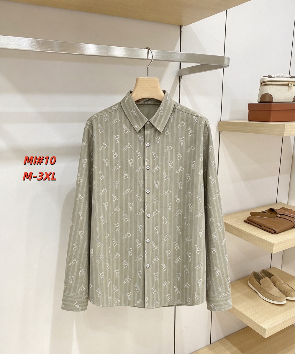 Cheap Dior Long Sleeve Polo Shirts for Men in 235039, $40 USD- [IB235039] - Replica Dior Long Sleeve Polo Shirts for Men