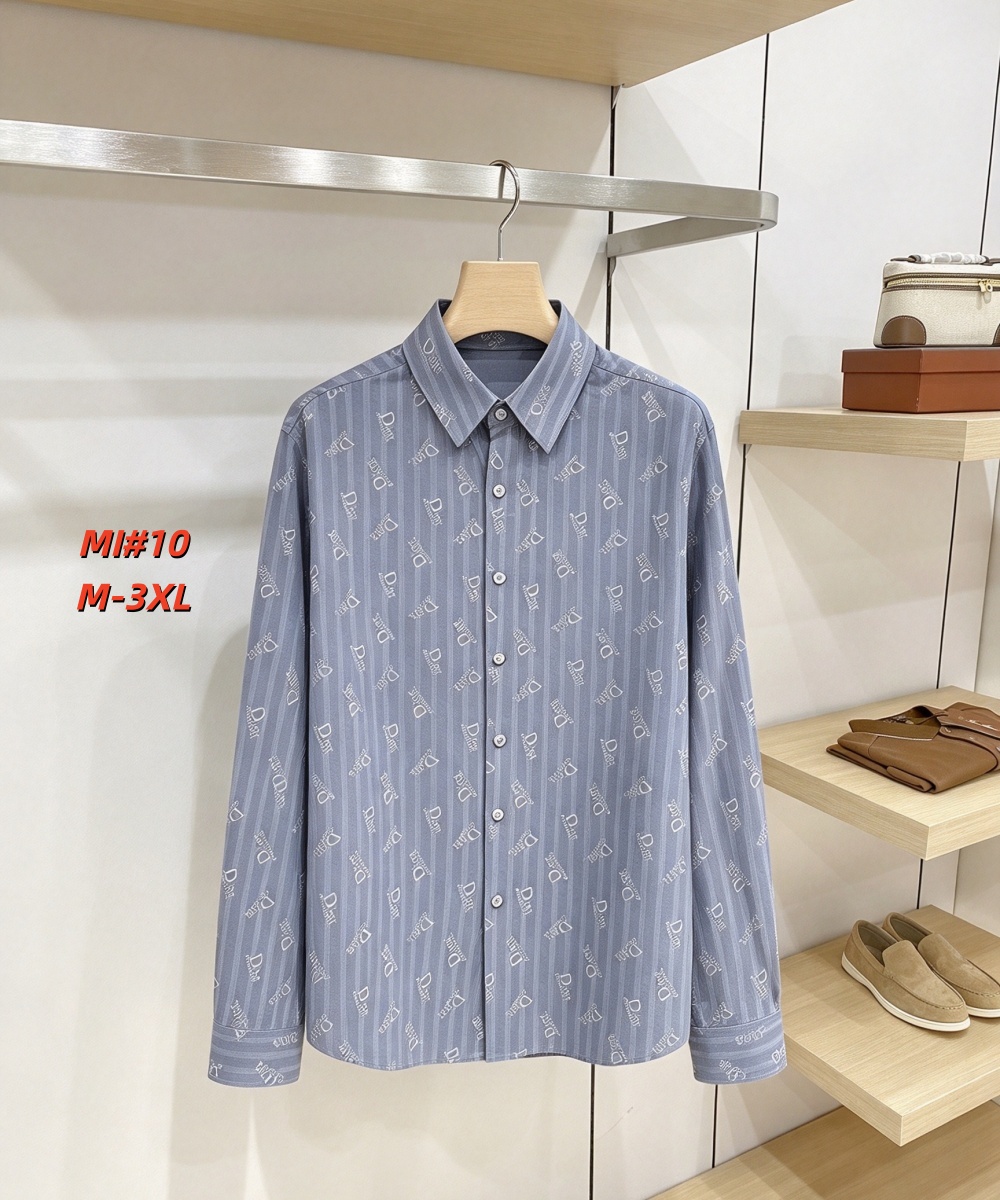 Cheap Dior Long Sleeve Polo Shirts for Men in 235040, $40 USD- [IB235040] - Replica Dior Long Sleeve Polo Shirts for Men