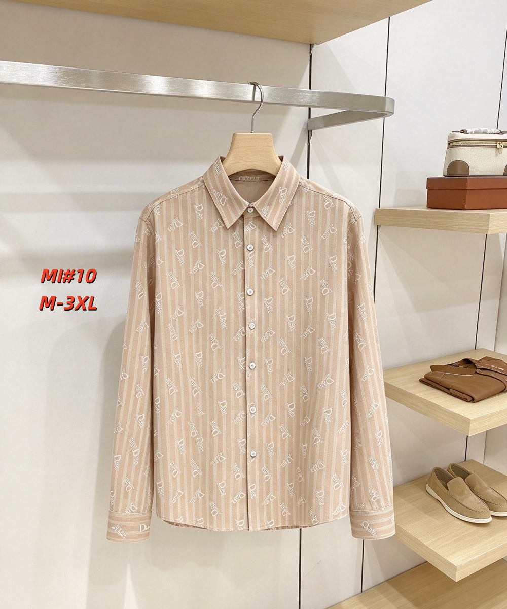 Cheap Dior Long Sleeve Polo Shirts for Men in 235041, $40 USD- [IB235041] - Replica Dior Long Sleeve Polo Shirts for Men