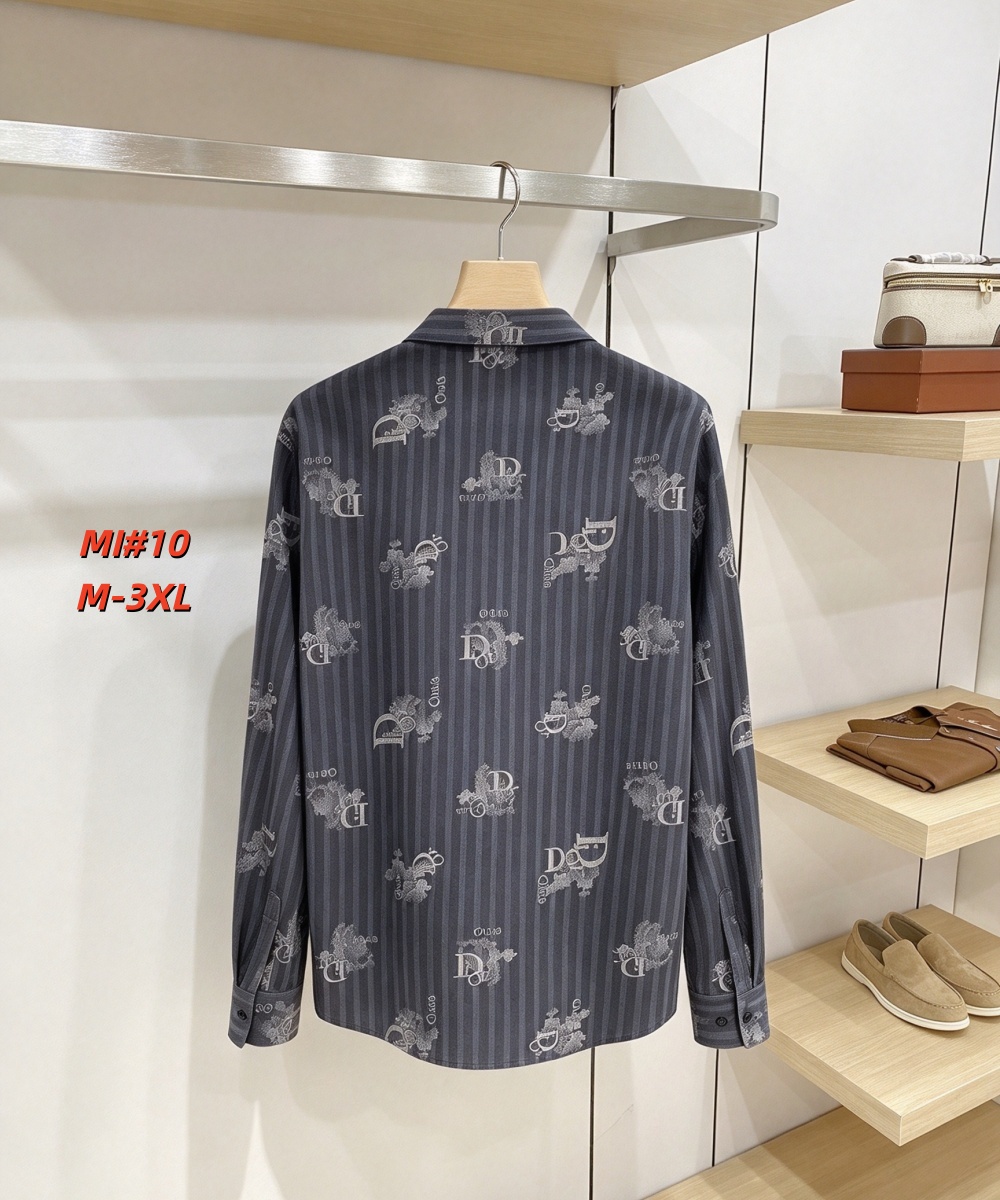 Cheap Dior Long Sleeve Polo Shirts for Men in 235042, $40 USD- [IB235042] - Replica Dior Long Sleeve Polo Shirts for Men
