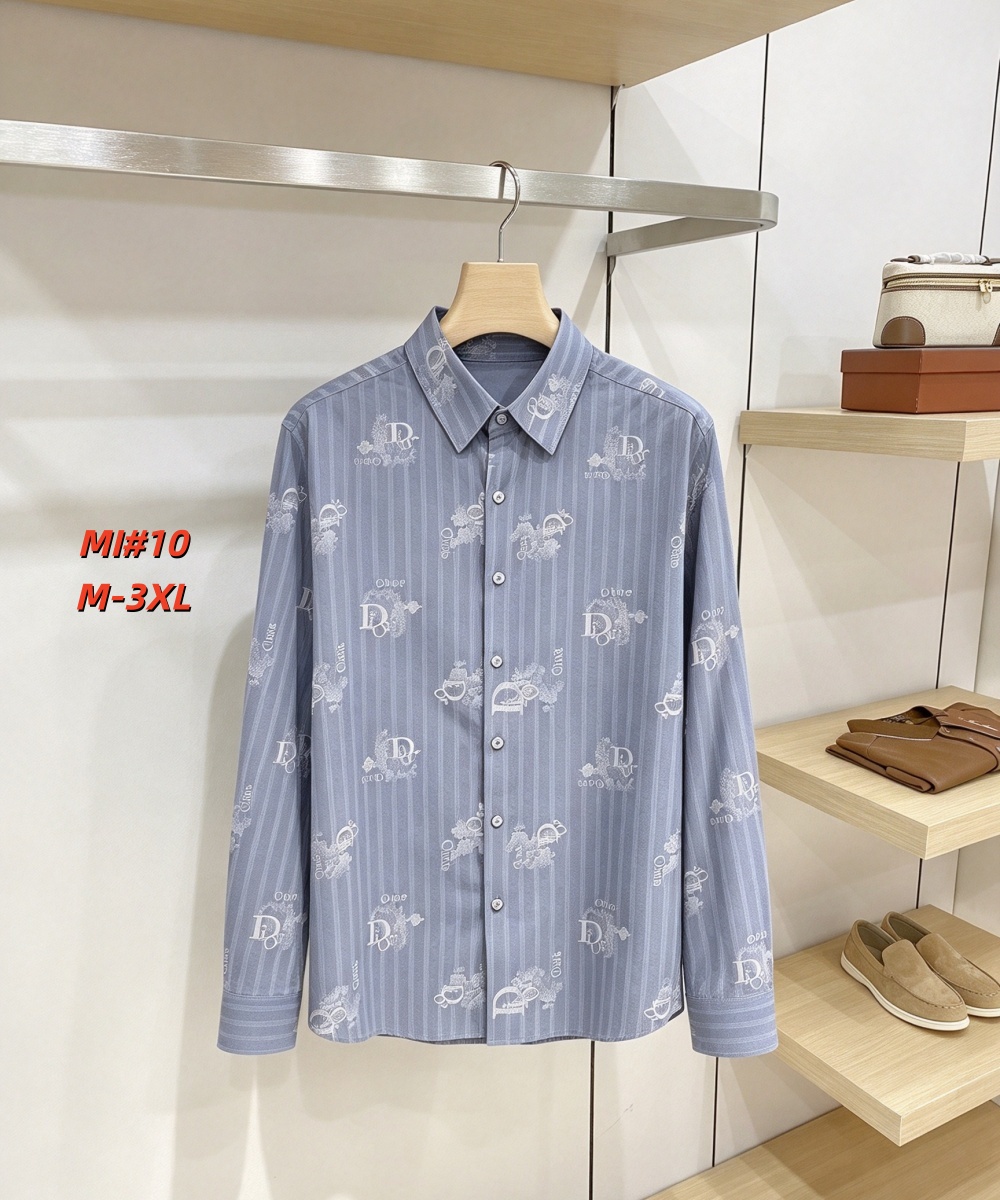 Cheap Dior Long Sleeve Polo Shirts for Men in 235044, $40 USD- [IB235044] - Replica Dior Long Sleeve Polo Shirts for Men