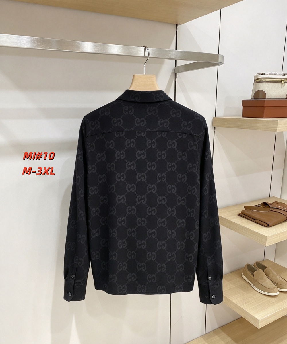 Cheap Gucci Long-Sleeved Shirts for Men in 235059, $40 USD- [IB235059] - Replica Gucci Long-Sleeved Shirts for Men