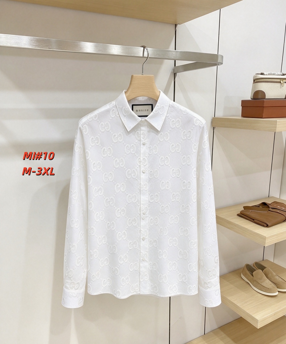 Cheap Gucci Long-Sleeved Shirts for Men in 235060, $40 USD- [IB235060] - Replica Gucci Long-Sleeved Shirts for Men