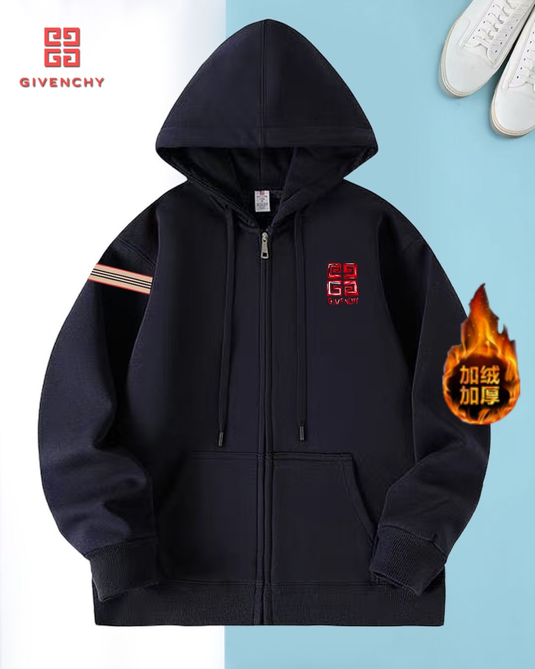 Cheap Givenchy Hoodies for Men in 235438, $45 USD- [IB235438] - Replica Givenchy Hoodies for Men