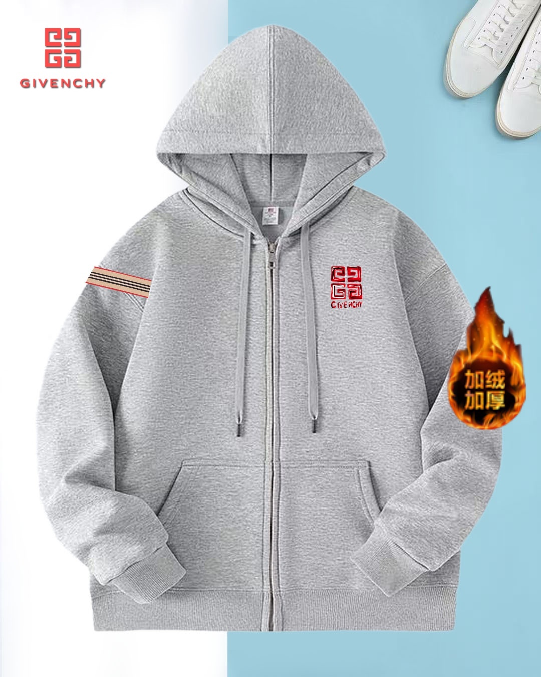 Cheap Givenchy Hoodies for Men in 235442, $45 USD- [IB235442] - Replica Givenchy Hoodies for Men