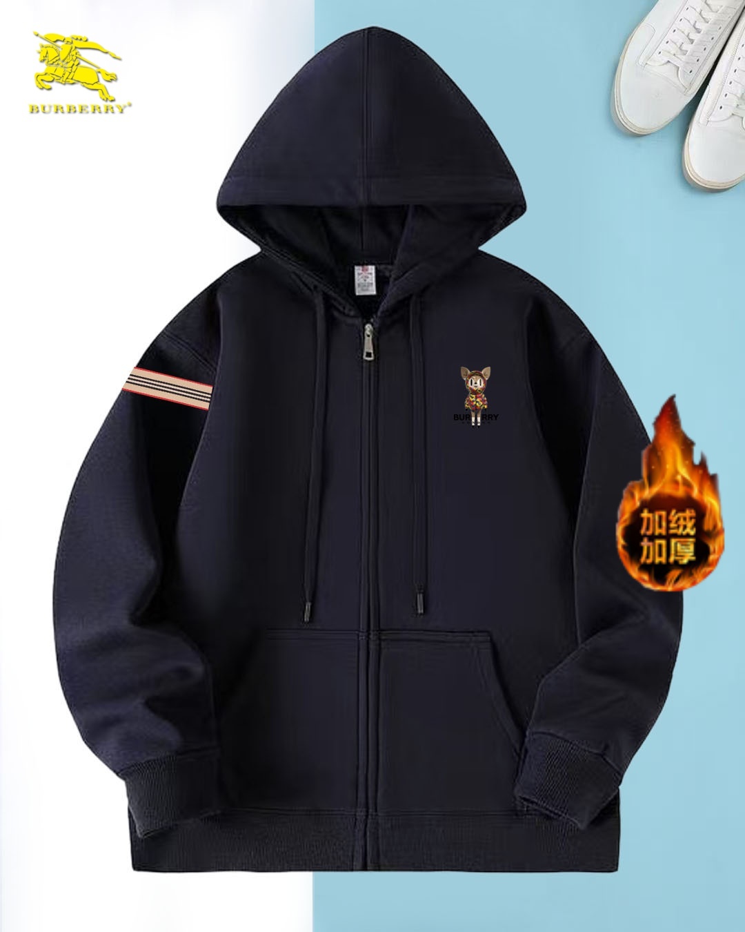 Cheap Burberry Hoodies for Men in 235446, $45 USD- [IB235446] - Replica Burberry Hoodies for Men
