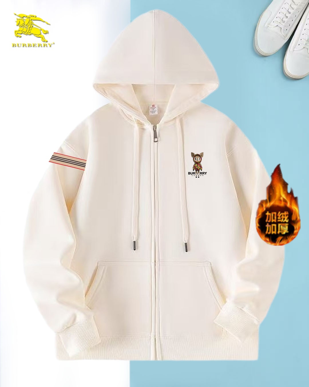 Cheap Burberry Hoodies for Men in 235449, $45 USD- [IB235449] - Replica Burberry Hoodies for Men