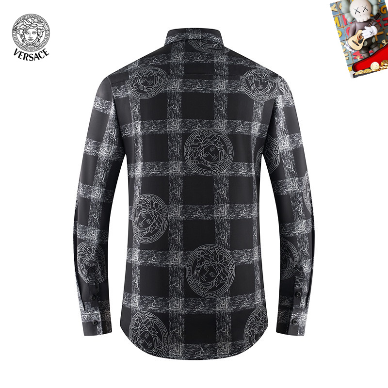 Cheap Versace Long-Sleeved Polo Shirts for Men in 235505, $45 USD- [IB235505] - Replica Versace Long-Sleeved Polo Shirts for Men