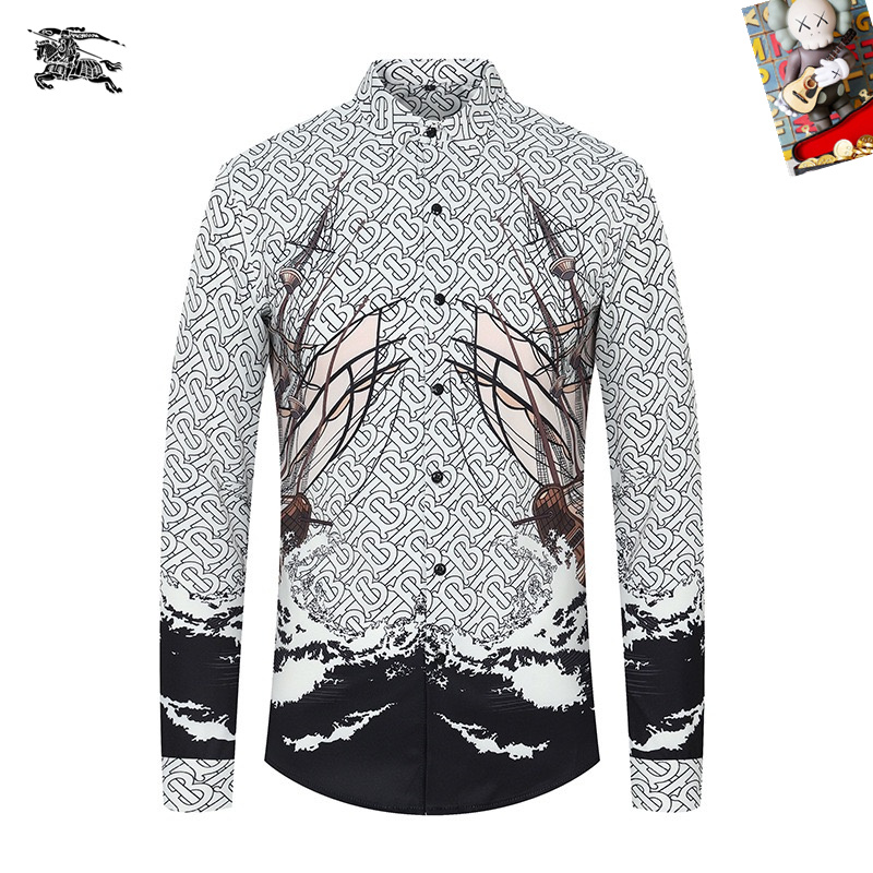 Cheap Burberry Long-Sleeved Polo Shirts for Men in 235507, $45 USD- [IB235507] - Replica Burberry Long-Sleeved Polo Shirts for Men