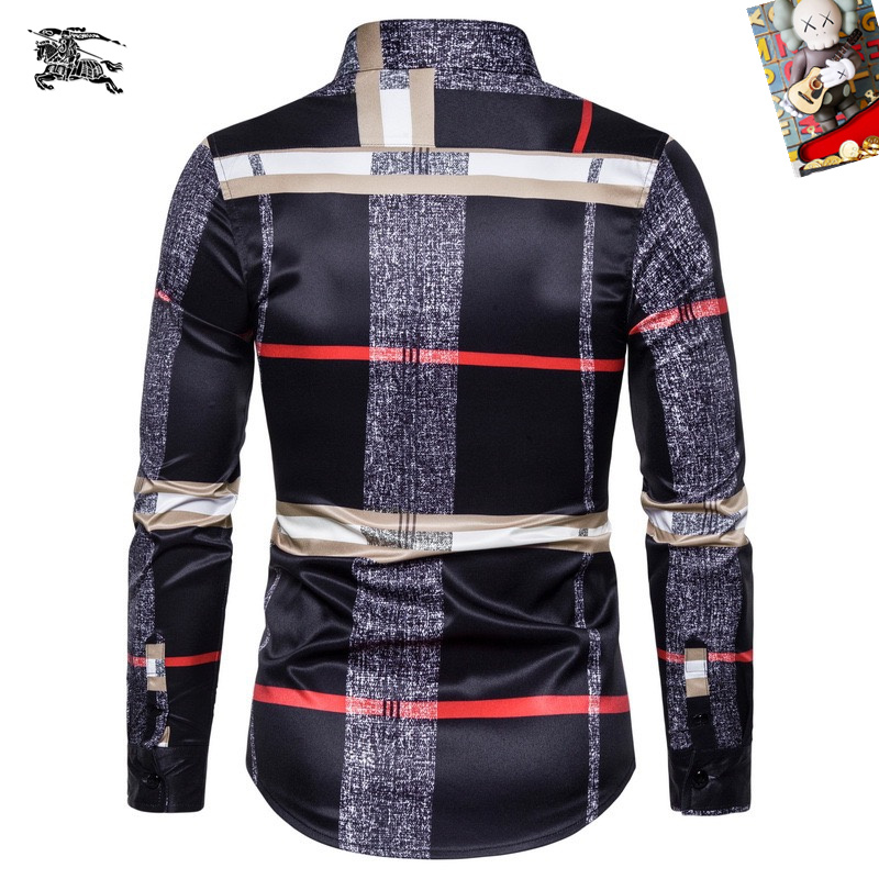 Cheap Burberry Long-Sleeved Polo Shirts for Men in 235510, $45 USD- [IB235510] - Replica Burberry Long-Sleeved Polo Shirts for Men