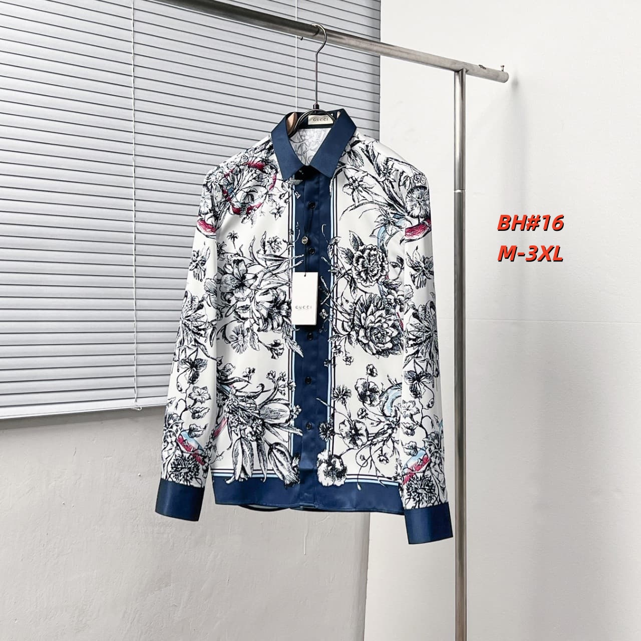 Cheap Gucci Long-Sleeved Shirts for Men in 235537, $60 USD- [IB235537] - Replica Gucci Long-Sleeved Shirts for Men