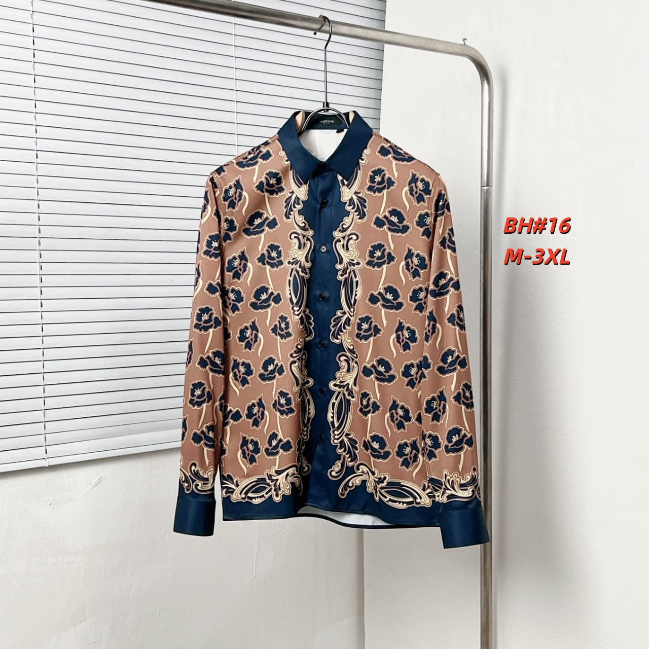 Cheap Versace Long-Sleeved Polo T-Shirts for Men in 235561, $60 USD- [IB235561] - Replica Versace Long-Sleeved Polo T-Shirts for Men