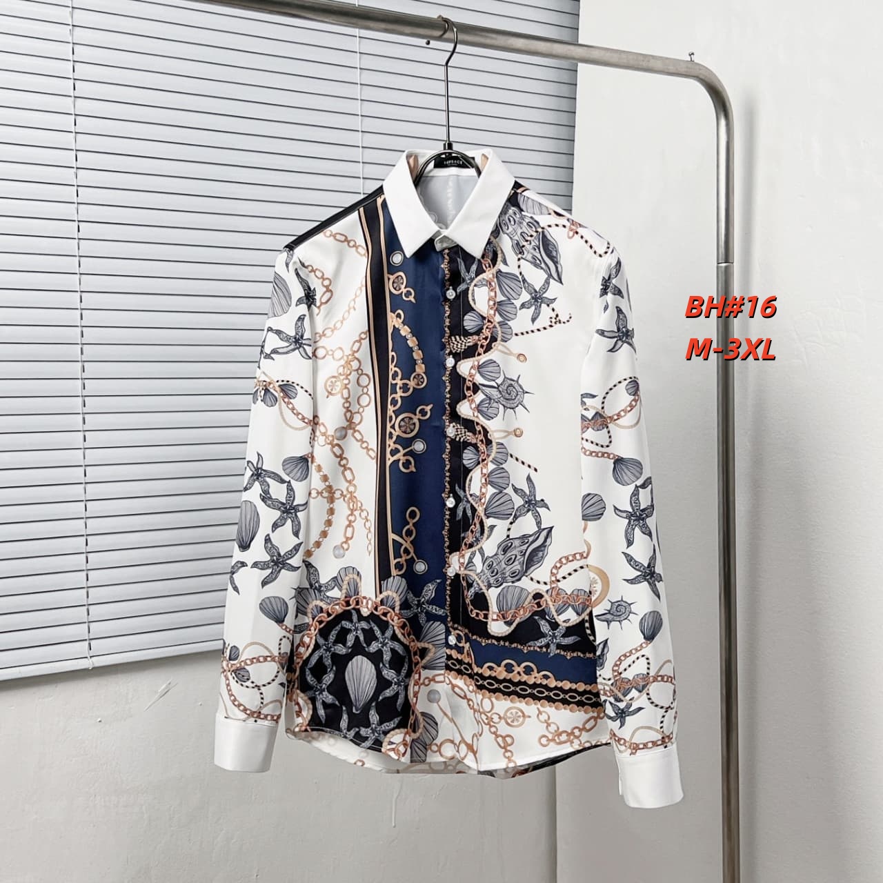 Cheap Versace Long-Sleeved Polo T-Shirts for Men in 235562, $60 USD- [IB235562] - Replica Versace Long-Sleeved Polo T-Shirts for Men
