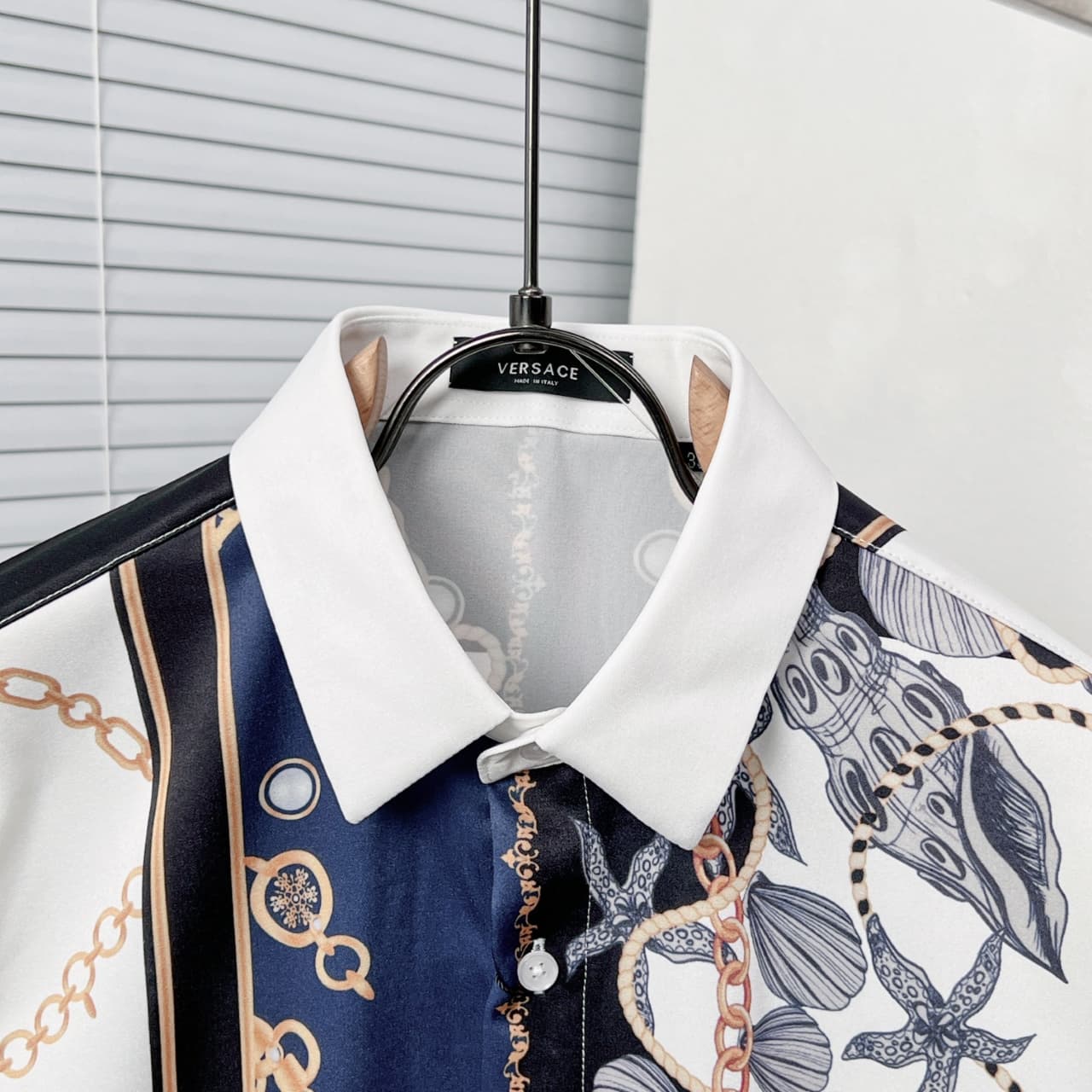 Cheap Versace Long-Sleeved Polo T-Shirts for Men in 235562, $60 USD- [IB235562] - Replica Versace Long-Sleeved Polo T-Shirts for Men
