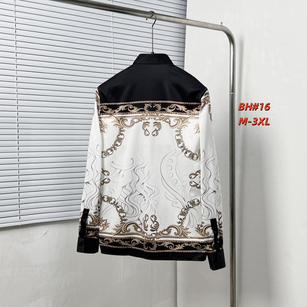 Cheap Versace Long-Sleeved Polo T-Shirts for Men in 235563, $60 USD- [IB235563] - Replica Versace Long-Sleeved Polo T-Shirts for Men