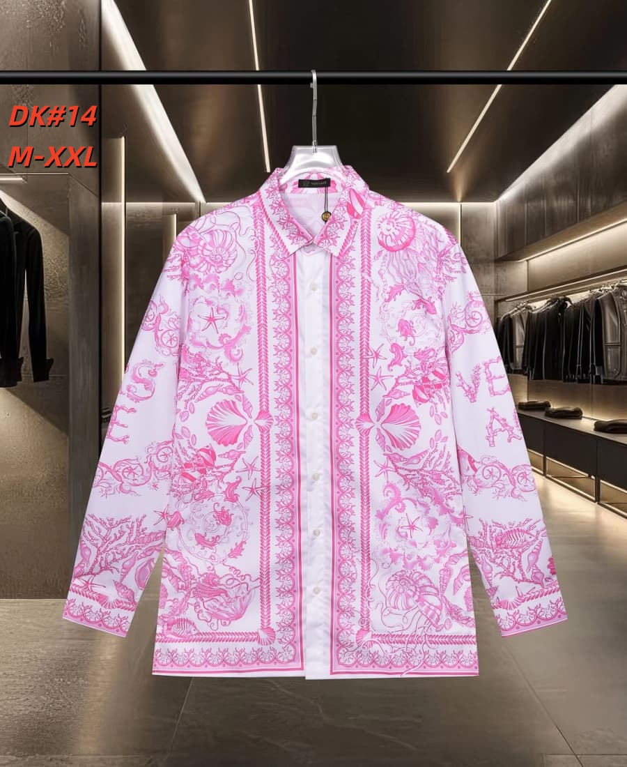 Cheap Versace Long-Sleeved Polo Shirts for Men in 235577, $50 USD- [IB235577] - Replica Versace Long-Sleeved Polo Shirts for Men