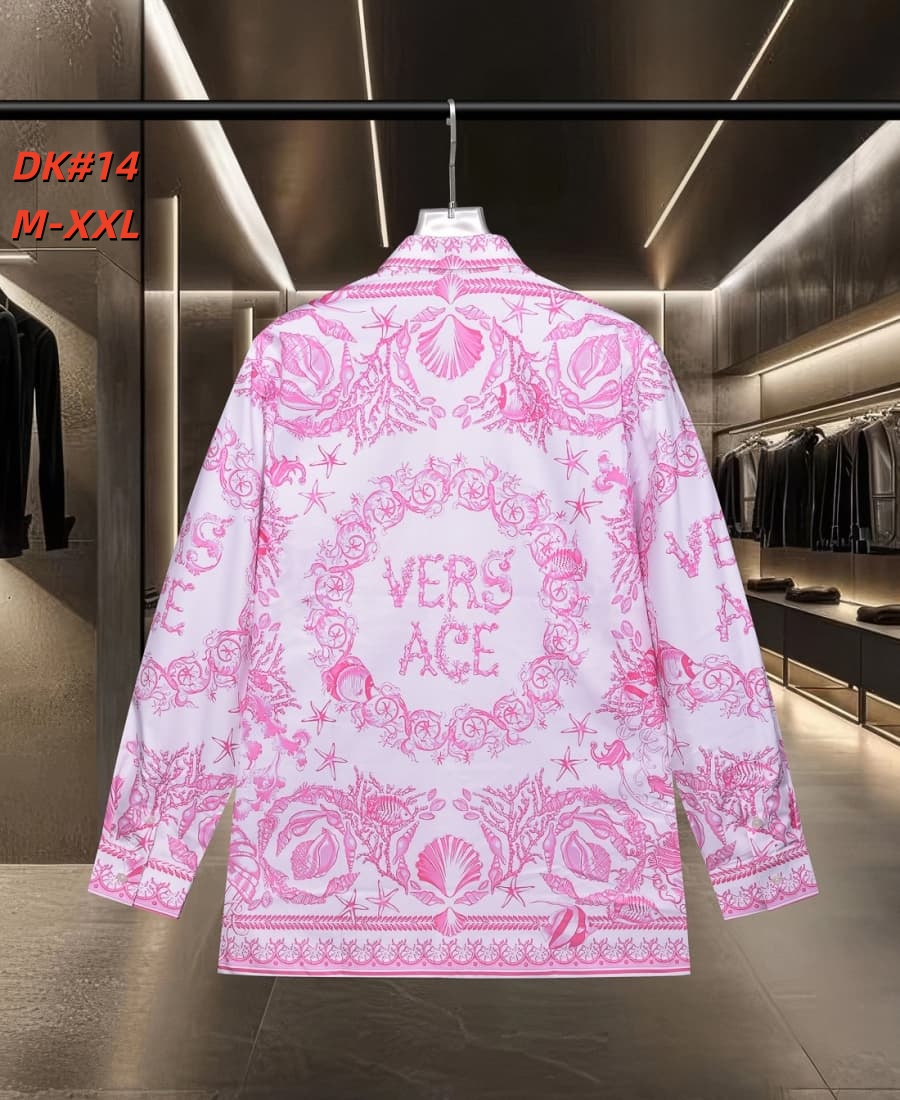 Cheap Versace Long-Sleeved Polo Shirts for Men in 235577, $50 USD- [IB235577] - Replica Versace Long-Sleeved Polo Shirts for Men