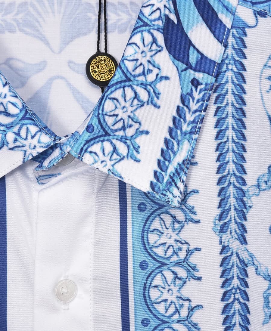 Cheap Versace Long-Sleeved Polo Shirts for Men in 235578, $50 USD- [IB235578] - Replica Versace Long-Sleeved Polo Shirts for Men