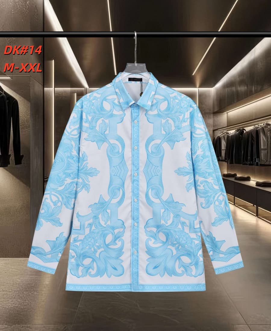 Cheap Versace Long-Sleeved Polo Shirts for Men in 235579, $50 USD- [IB235579] - Replica Versace Long-Sleeved Polo Shirts for Men