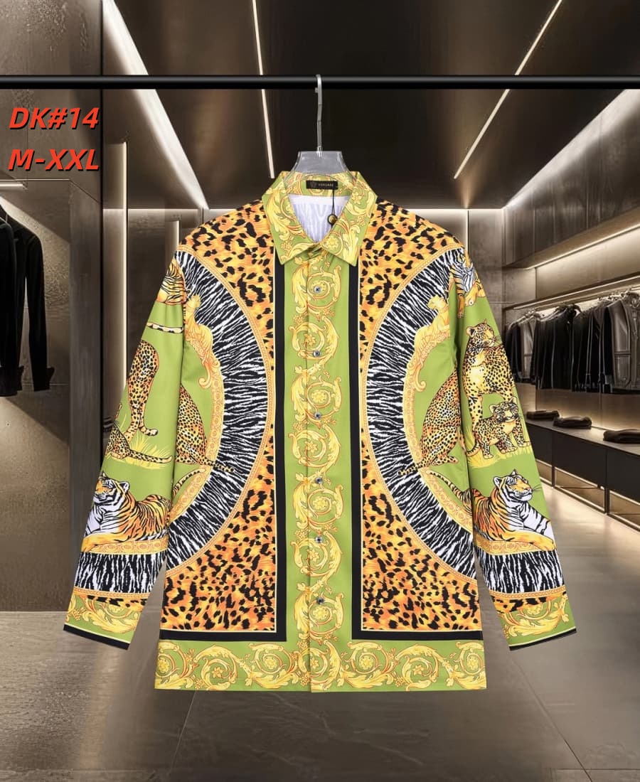 Cheap Versace Long-Sleeved Polo Shirts for Men in 235582, $50 USD- [IB235582] - Replica Versace Long-Sleeved Polo Shirts for Men