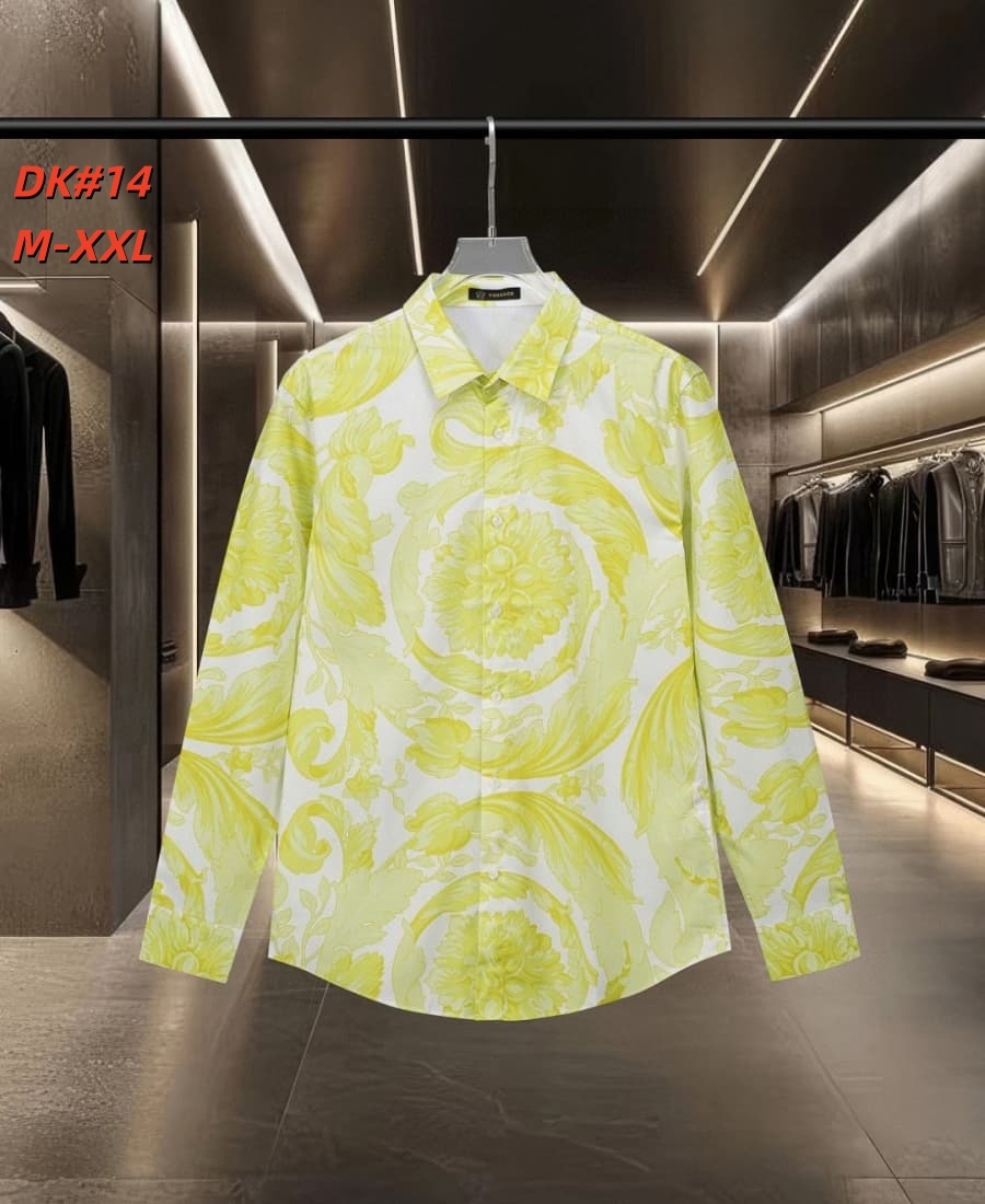 Cheap Versace Long-Sleeved Polo Shirts for Men in 235585, $50 USD- [IB235585] - Replica Versace Long-Sleeved Polo Shirts for Men