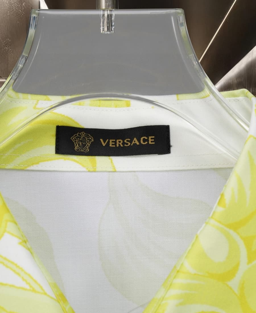 Cheap Versace Long-Sleeved Polo Shirts for Men in 235585, $50 USD- [IB235585] - Replica Versace Long-Sleeved Polo Shirts for Men
