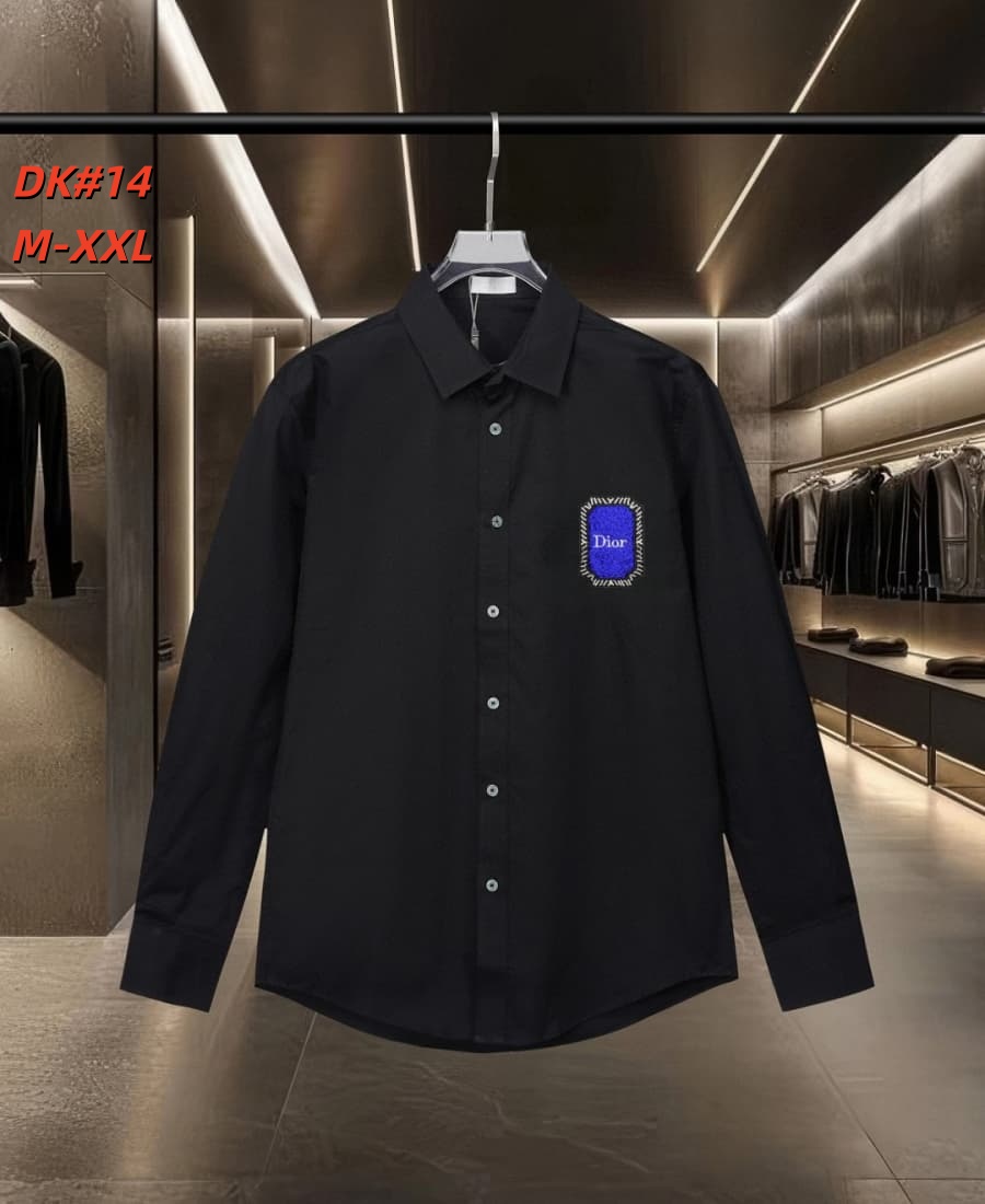 Cheap Dior Long Sleeve Polo Shirts for Men in 235593, $50 USD- [IB235593] - Replica Dior Long Sleeve Polo Shirts for Men