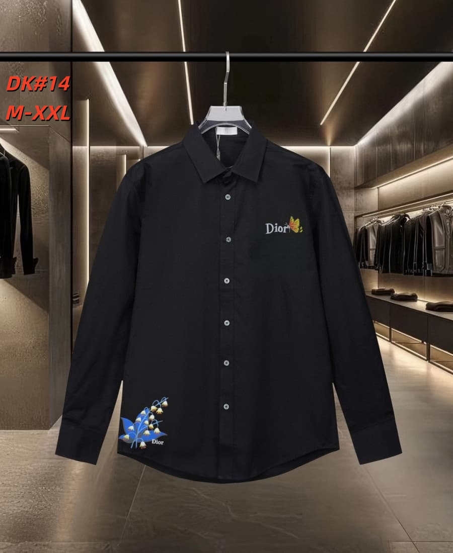 Cheap Dior Long Sleeve Polo Shirts for Men in 235595, $50 USD- [IB235595] - Replica Dior Long Sleeve Polo Shirts for Men