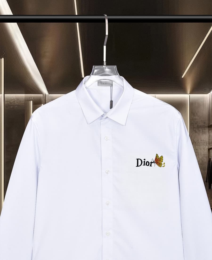 Cheap Dior Long Sleeve Polo Shirts for Men in 235596, $50 USD- [IB235596] - Replica Dior Long Sleeve Polo Shirts for Men