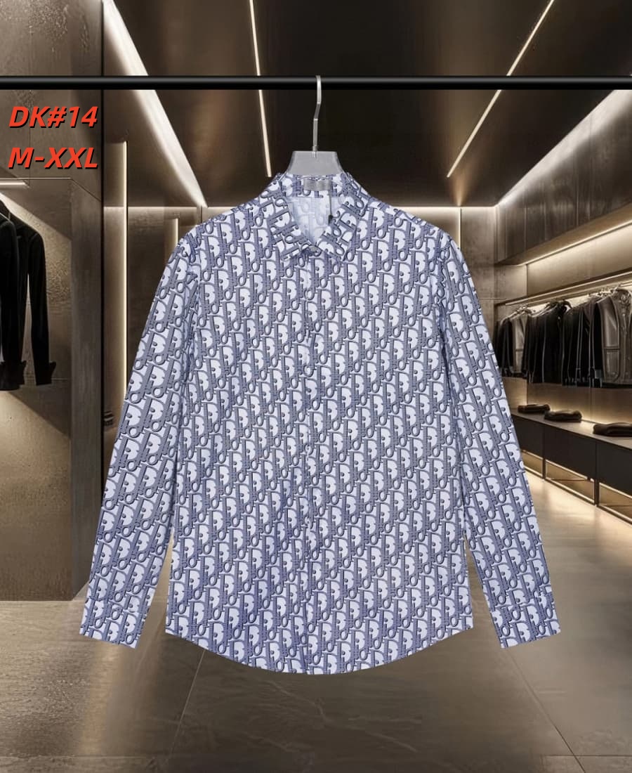 Cheap Dior Long Sleeve Polo Shirts for Men in 235597, $50 USD- [IB235597] - Replica Dior Long Sleeve Polo Shirts for Men