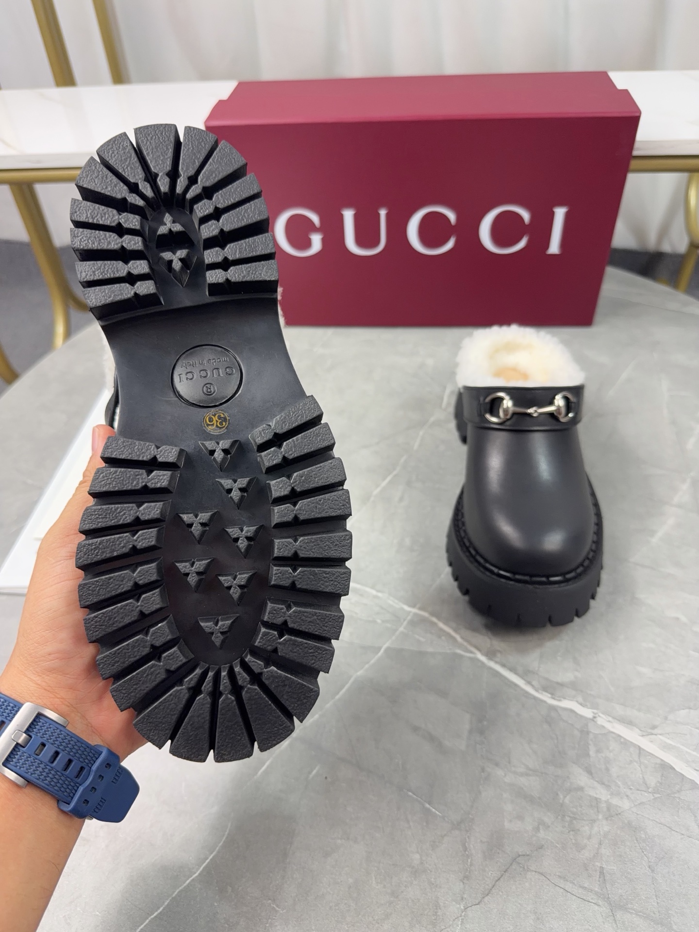 Cheap Gucci Slippers For Women in 235602, $85 USD- [IB235602] - Replica Gucci Slippers For Women