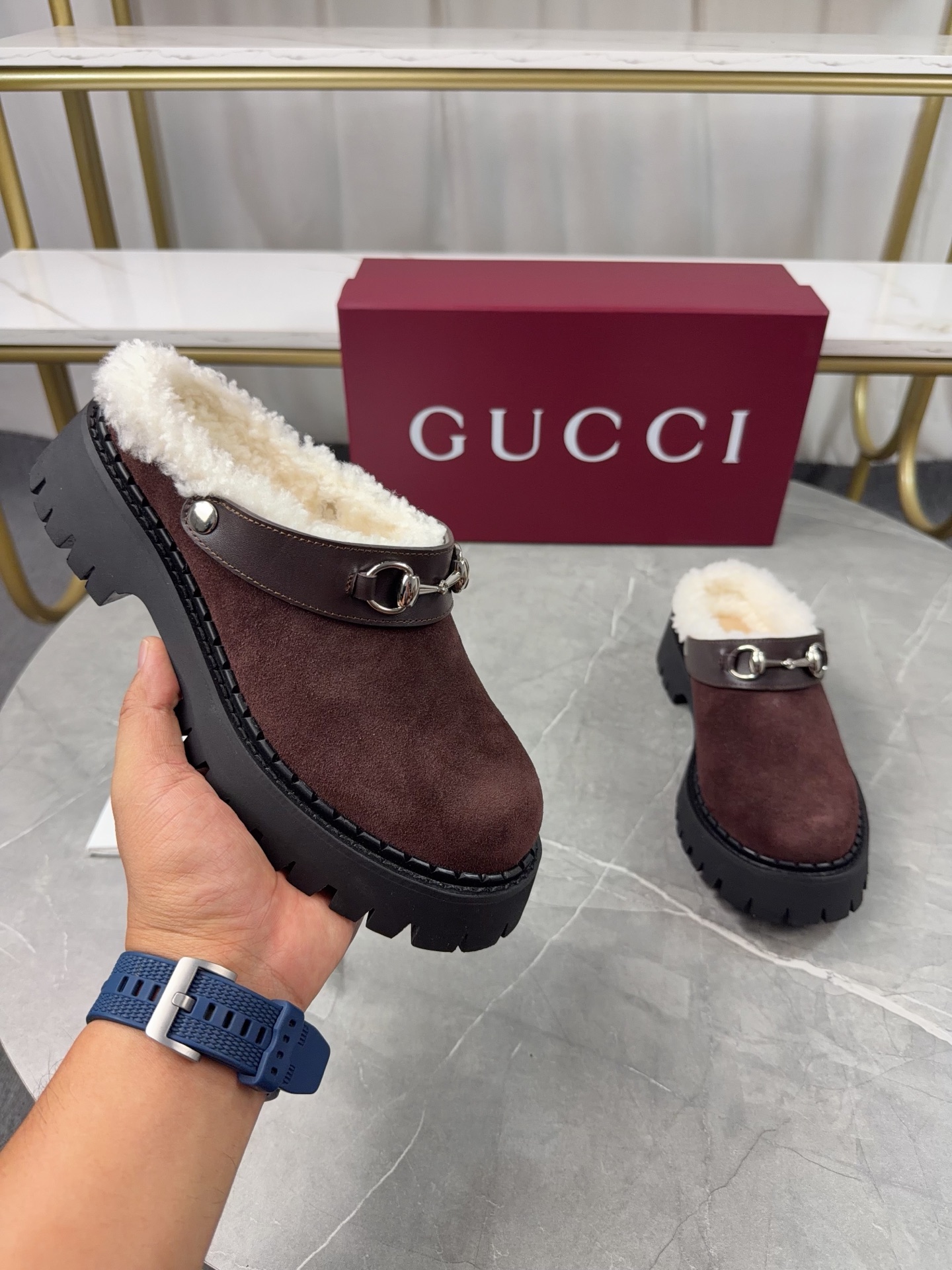 Cheap Gucci Slippers For Women in 235603, $85 USD- [IB235603] - Replica Gucci Slippers For Women