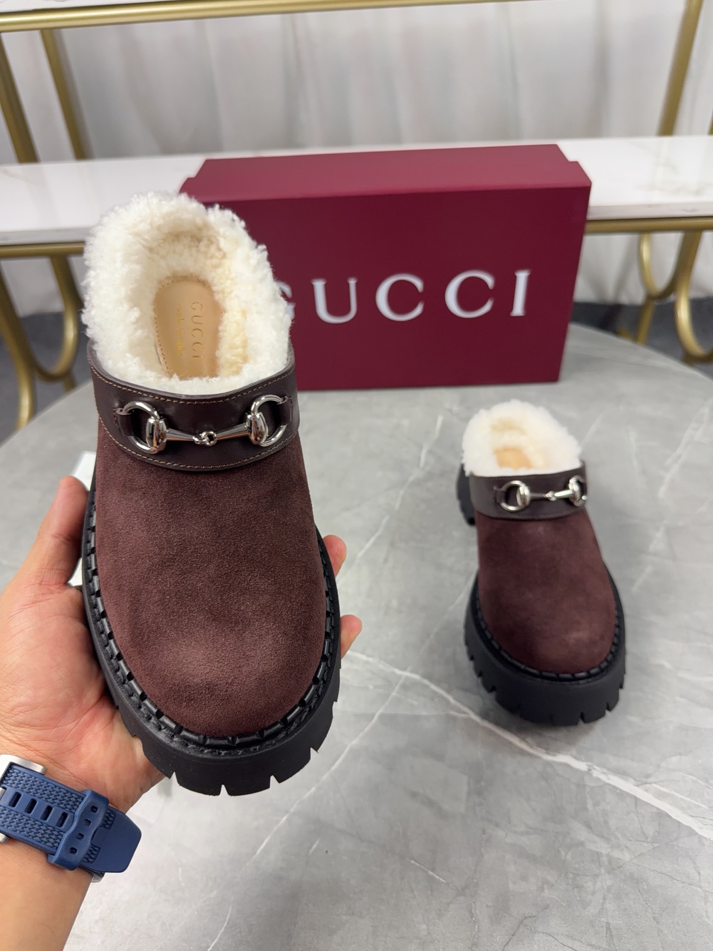 Cheap Gucci Slippers For Women in 235603, $85 USD- [IB235603] - Replica Gucci Slippers For Women