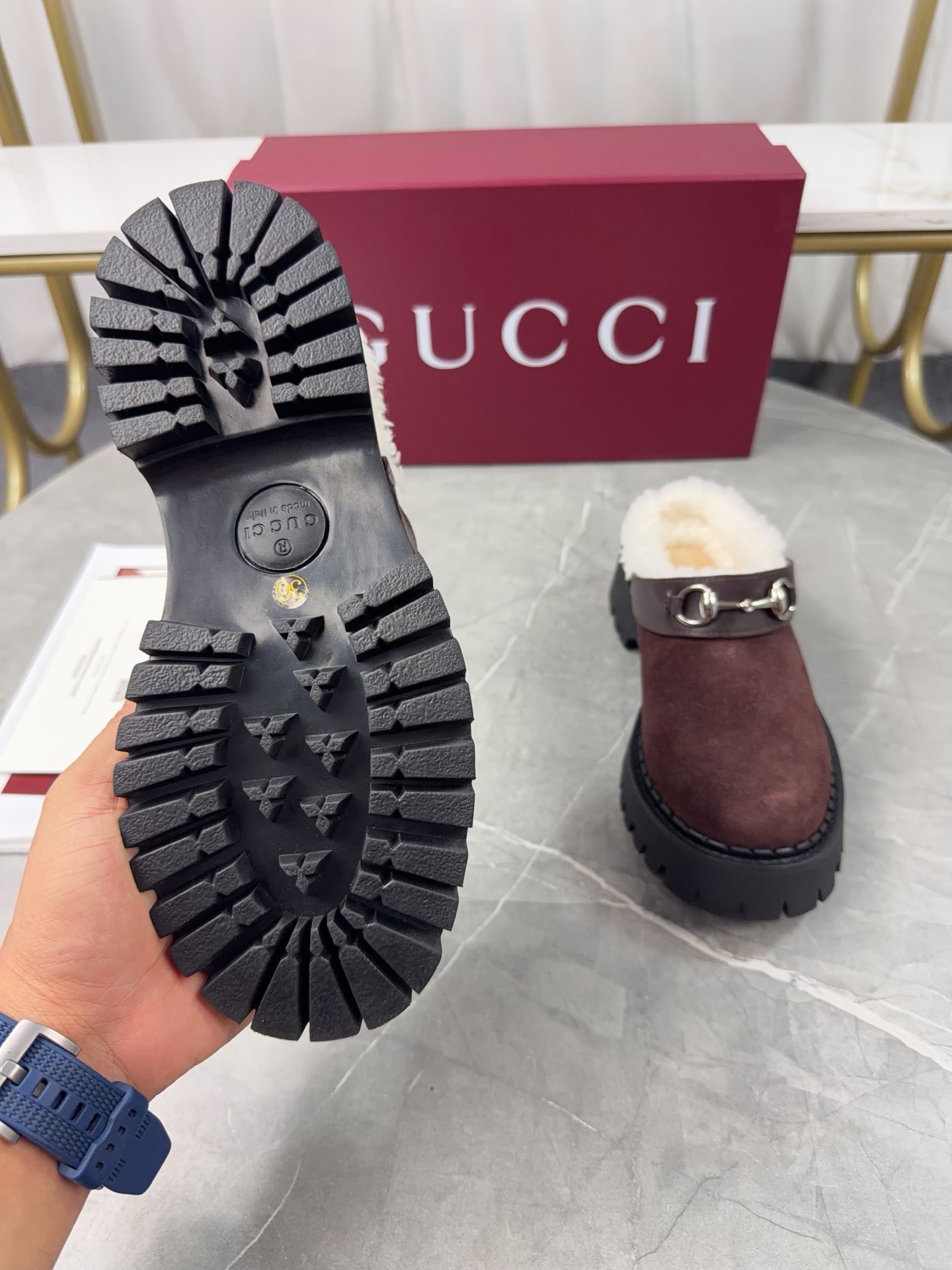 Cheap Gucci Slippers For Women in 235603, $85 USD- [IB235603] - Replica Gucci Slippers For Women