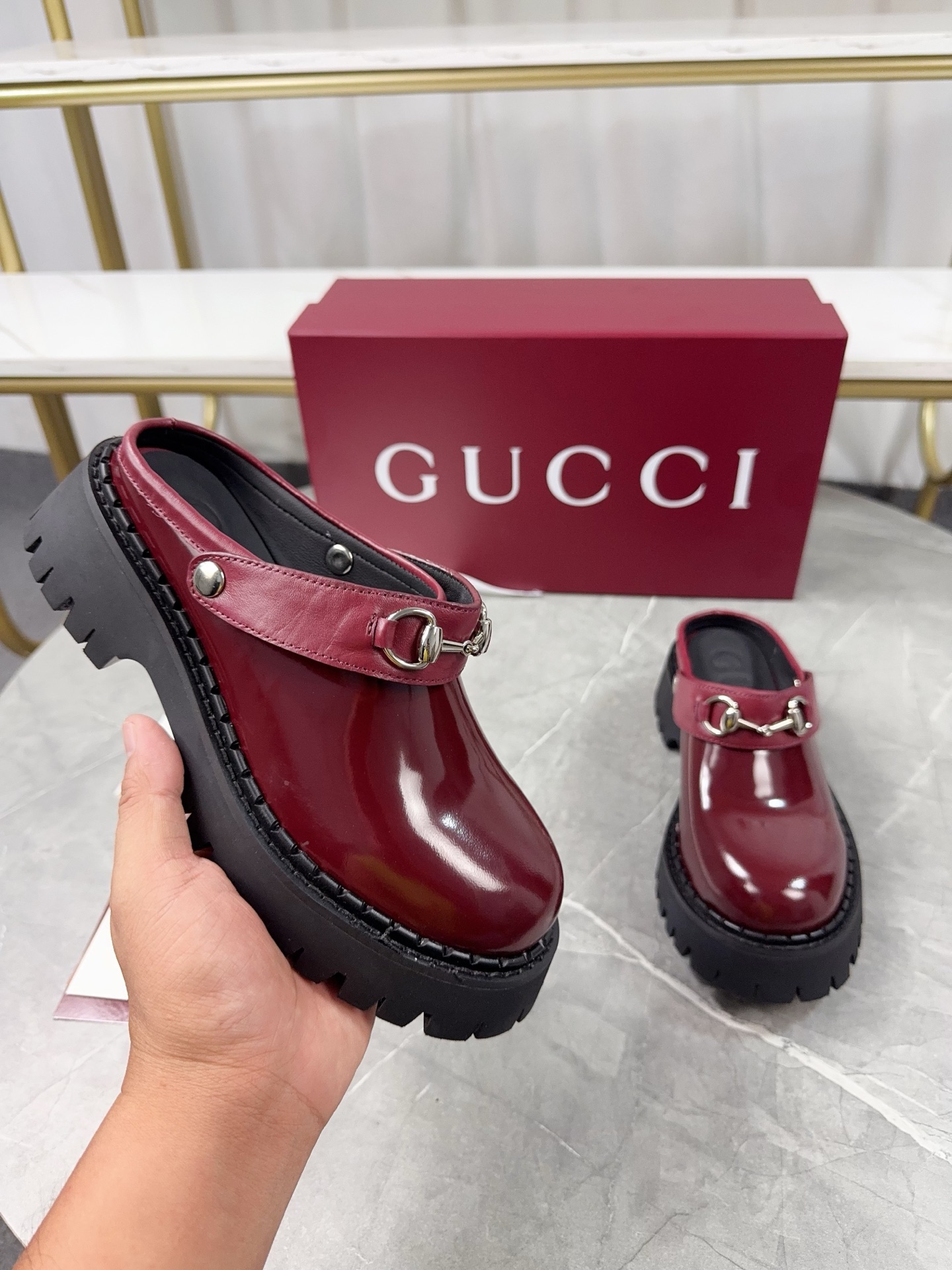 Cheap Gucci Slippers For Women in 235610, $85 USD- [IB235610] - Replica Gucci Slippers For Women
