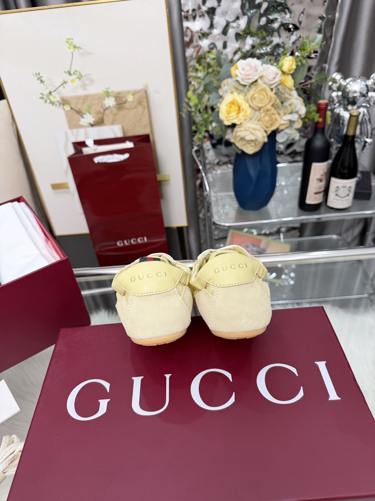 Cheap Gucci Sneakers For Women in 235619, $85 USD- [IB235619] - Replica Gucci Sneakers For Women