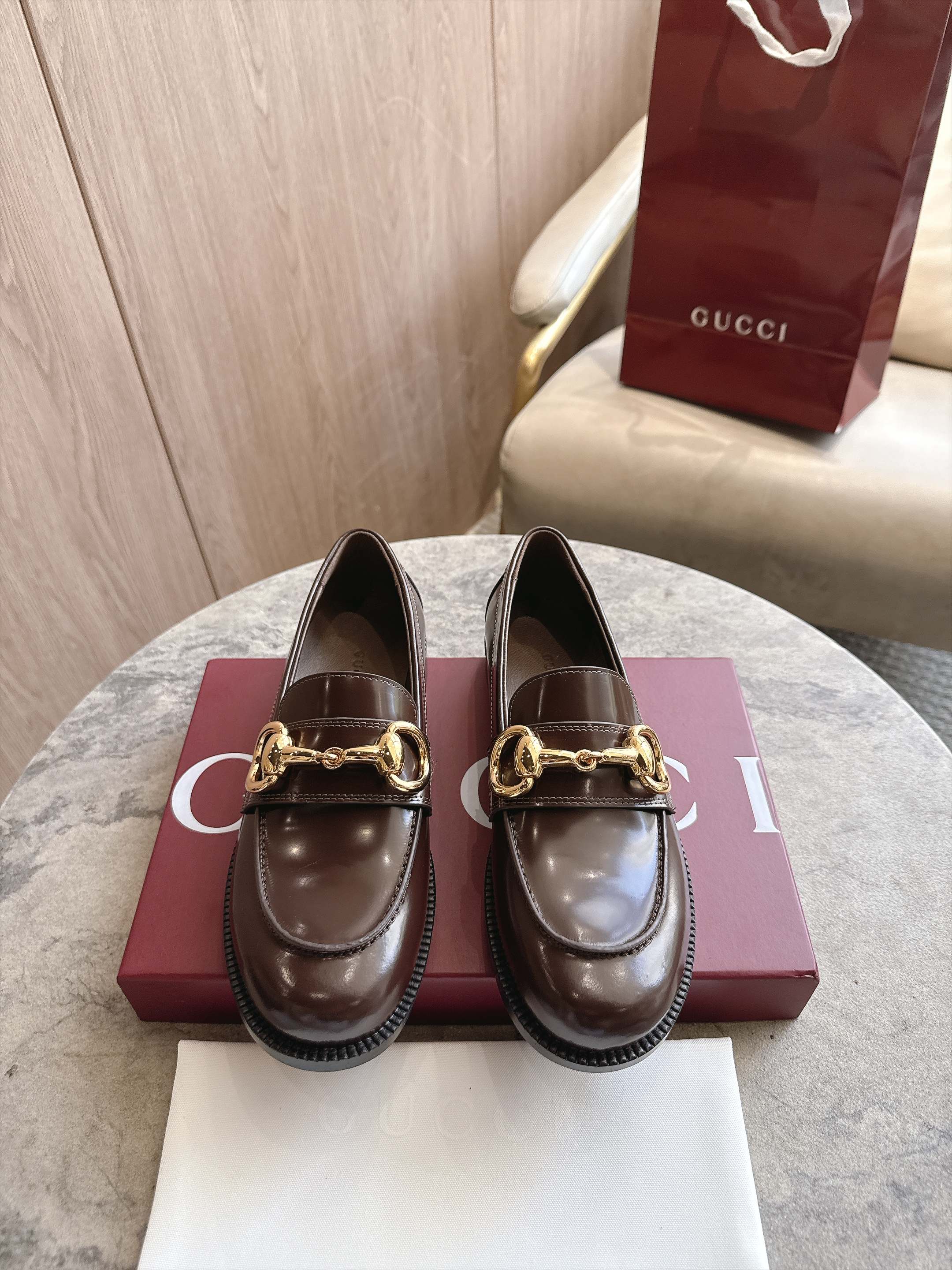Cheap Gucci Loafers For Women in 235623, $85 USD- [IB235623] - Replica Gucci Loafers For Women