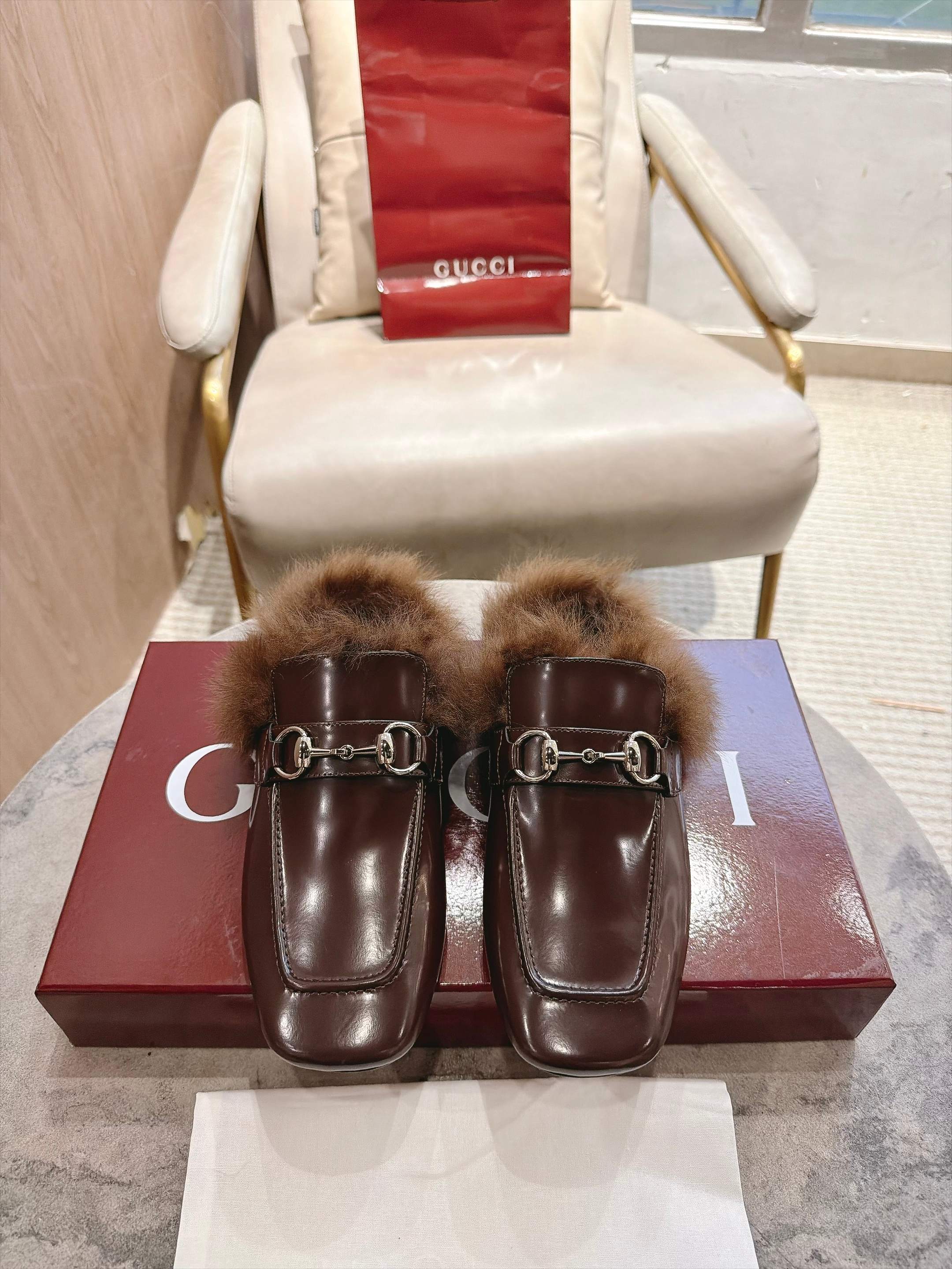 Cheap Gucci Loafers For Women in 235628, $95 USD- [IB235628] - Replica Gucci Loafers For Women