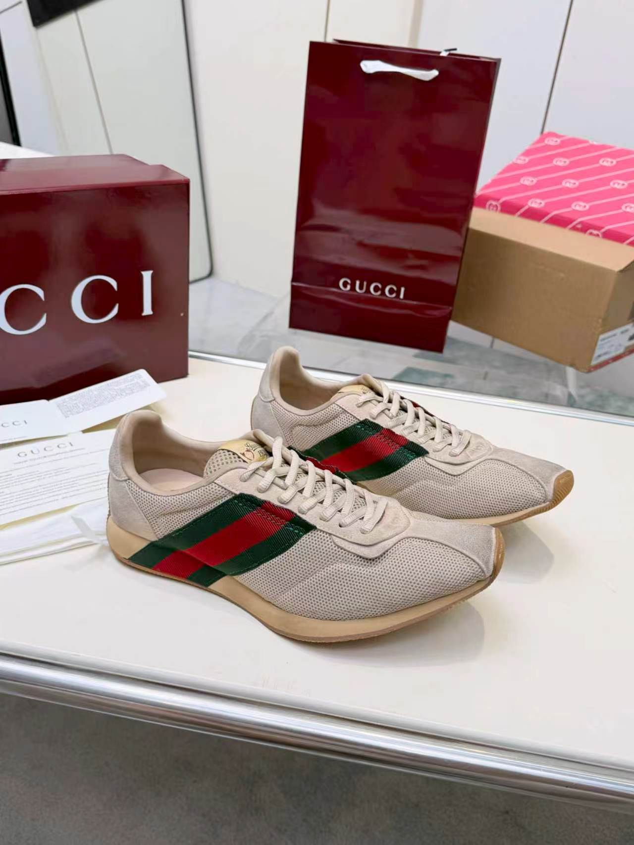 Cheap Gucci Sneakers For Men in 235641, $85 USD- [IB235641] - Replica Gucci Sneakers For Men