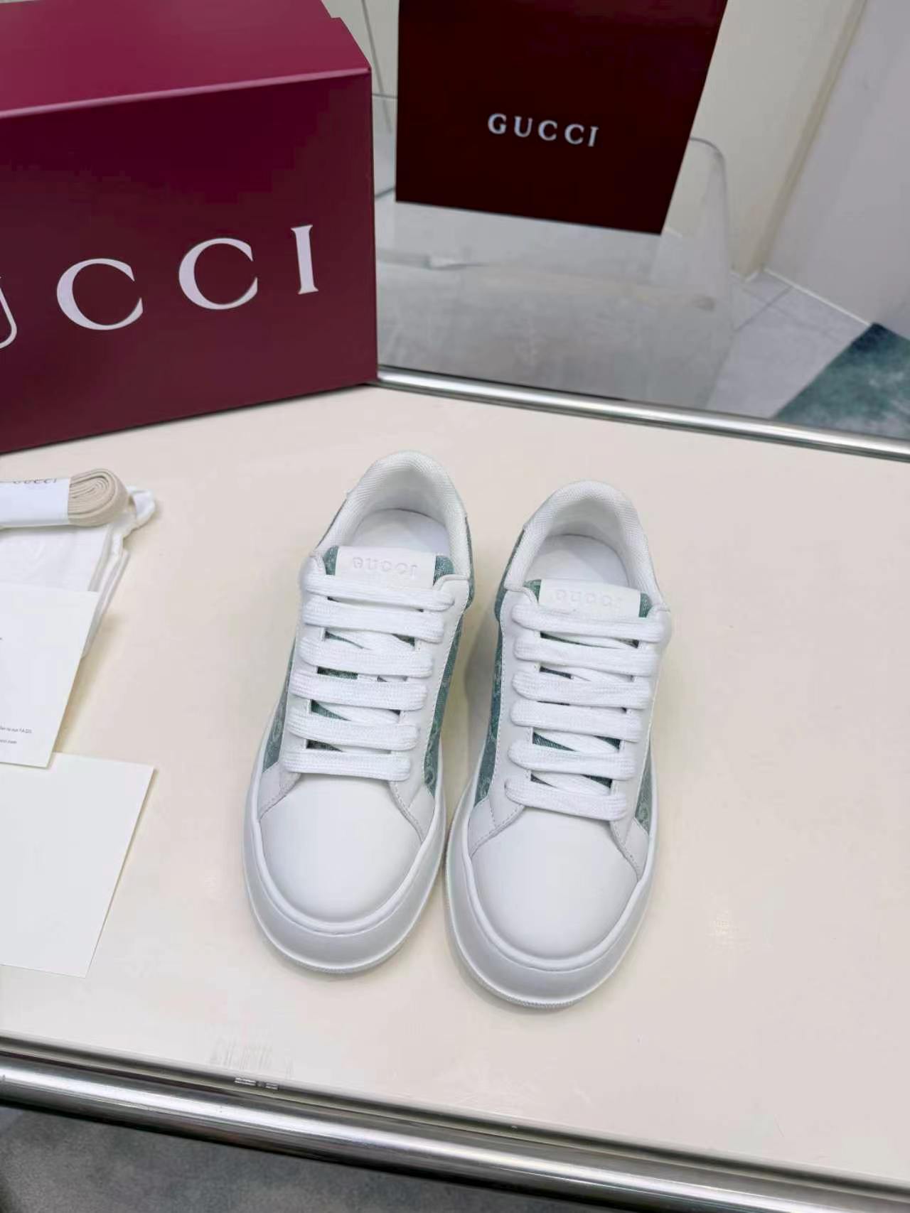 Cheap Gucci Sneakers For Women in 235642, $85 USD- [IB235642] - Replica Gucci Sneakers For Women