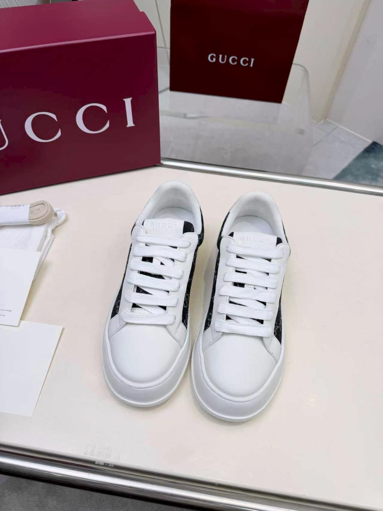 Cheap Gucci Sneakers For Women in 235643, $85 USD- [IB235643] - Replica Gucci Sneakers For Women