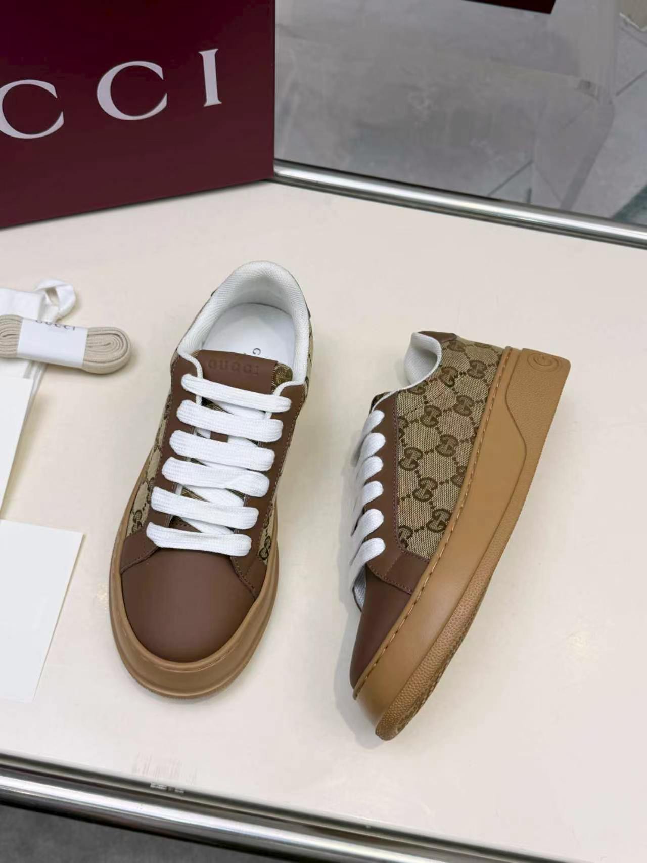Cheap Gucci Sneakers For Women in 235644, $85 USD- [IB235644] - Replica Gucci Sneakers For Women
