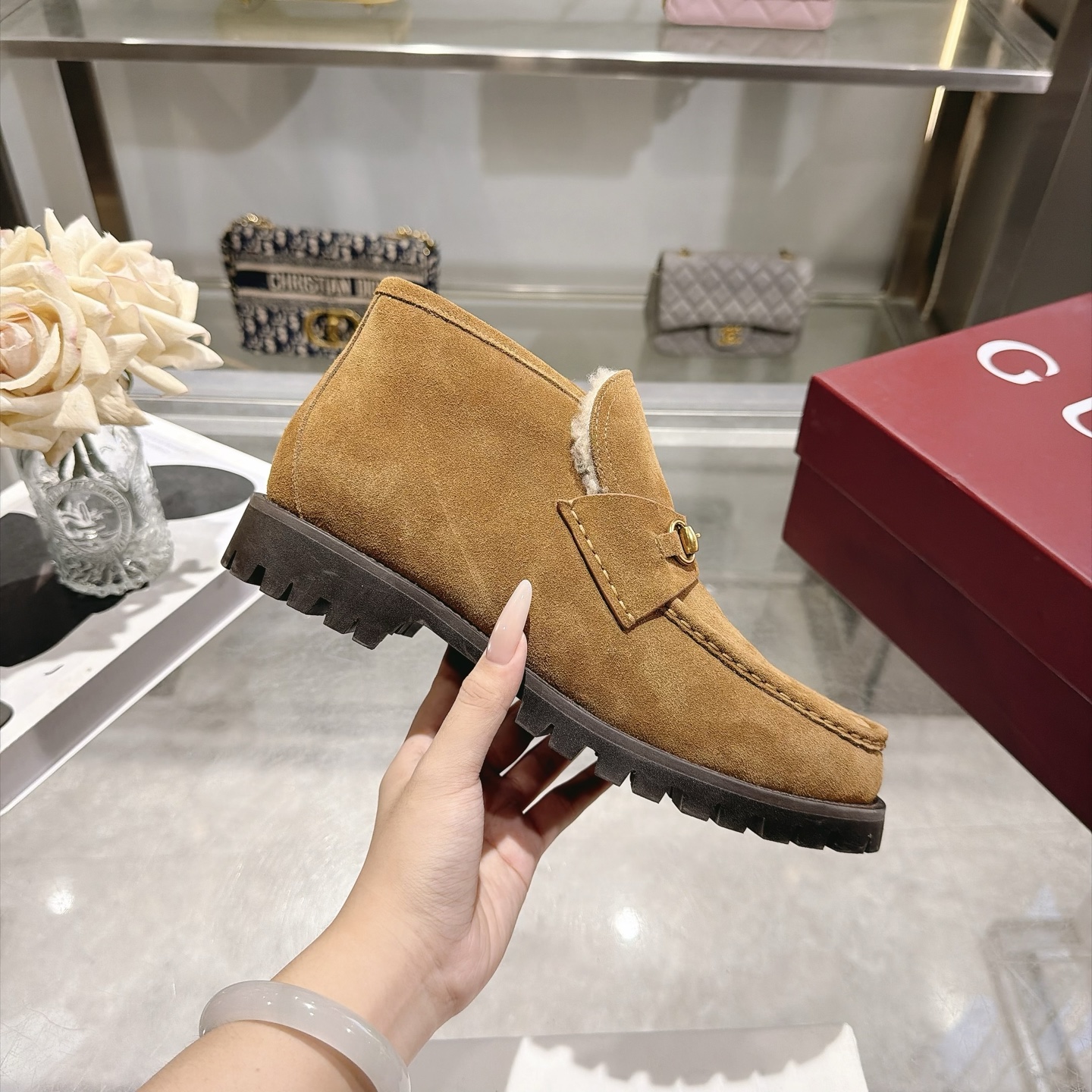 Cheap Gucci Boots For Women in 235649, $100 USD- [IB235649] - Replica Gucci Boots For Women