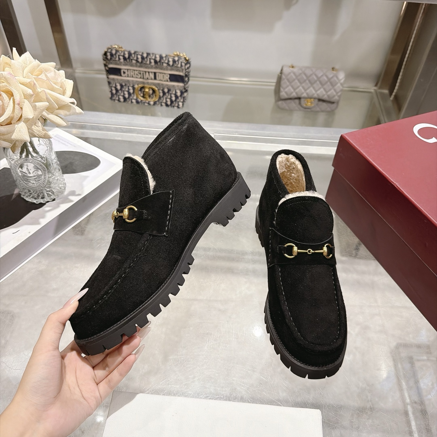 Cheap Gucci Boots For Women in 235651, $100 USD- [IB235651] - Replica Gucci Boots For Women