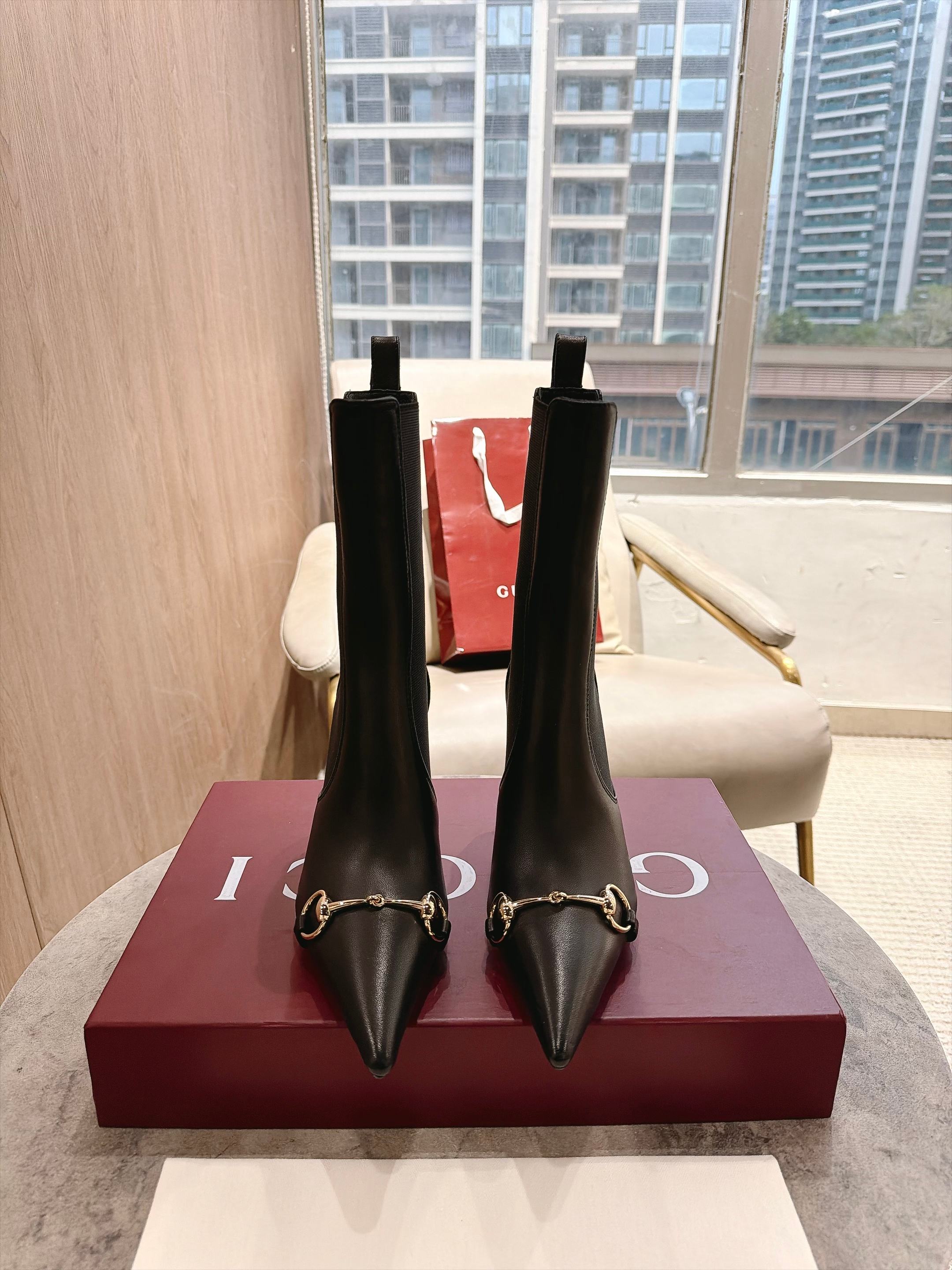 Cheap Gucci Boots For Women in 235665, $130 USD- [IB235665] - Replica Gucci Boots For Women
