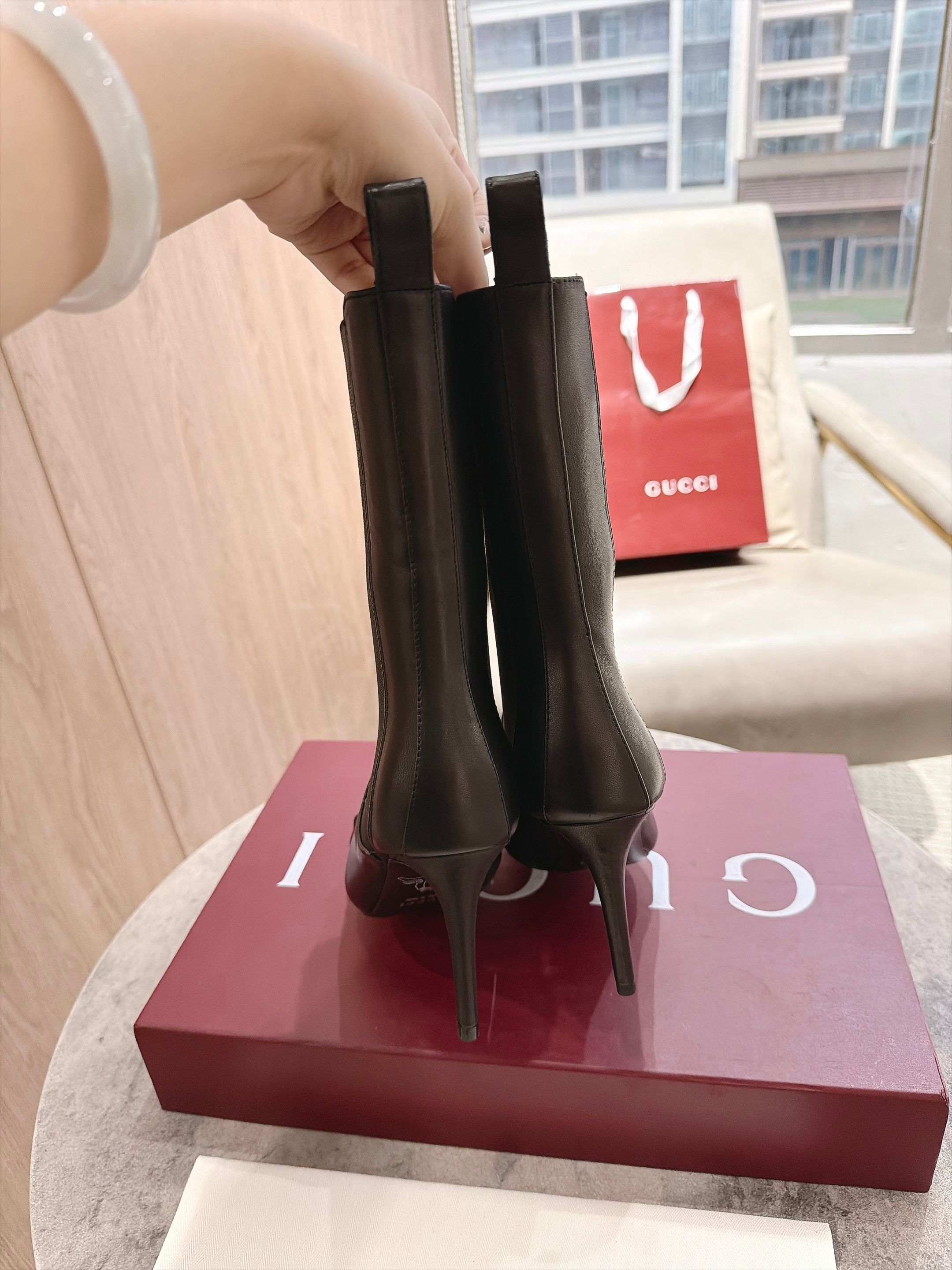 Cheap Gucci Boots For Women in 235665, $130 USD- [IB235665] - Replica Gucci Boots For Women
